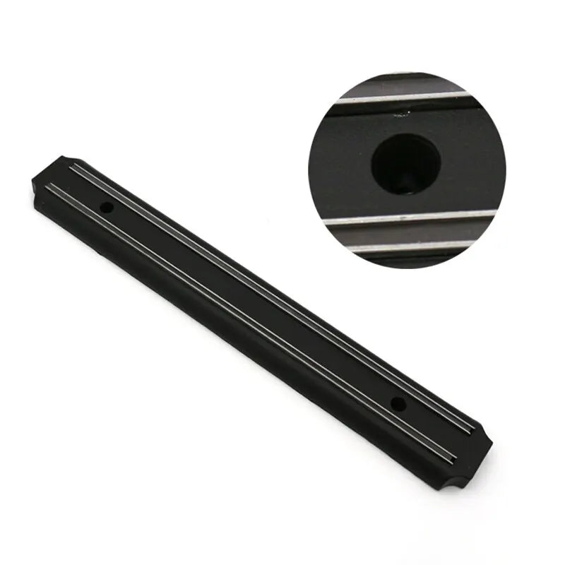 Soporte magnético para cuchillos, montado en la pared de la cocina, herramientas, absorbente, estante simple multifuncional, tira de plástico