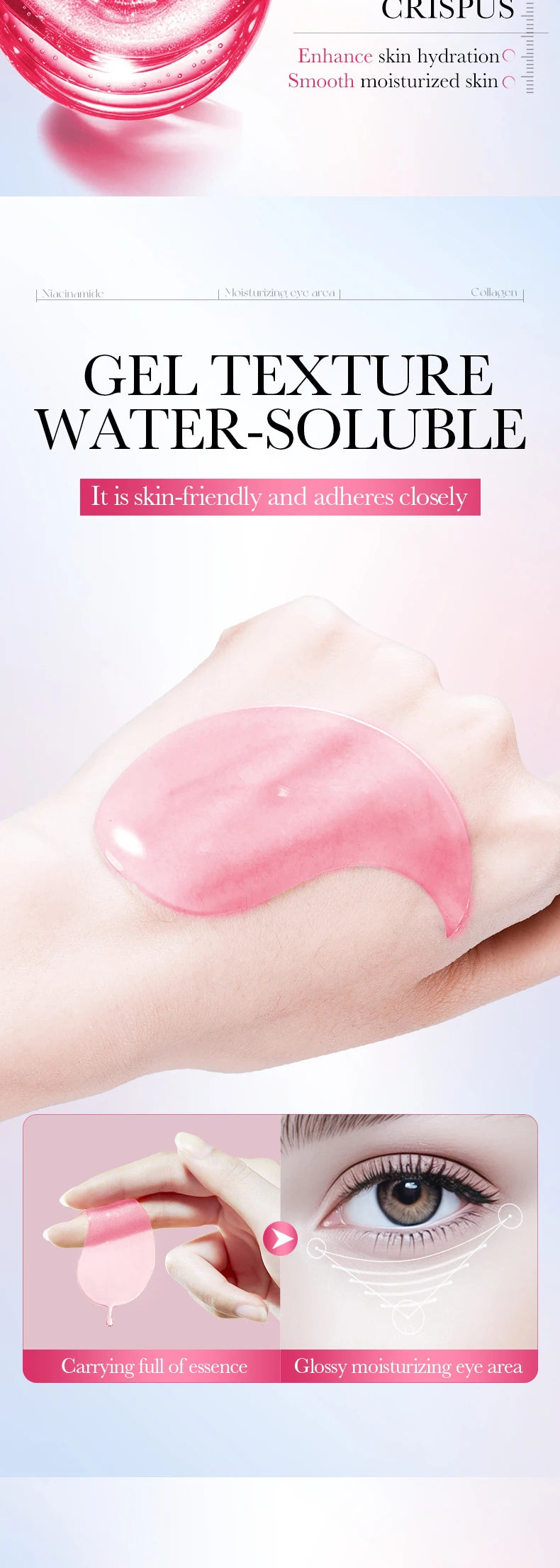 Niacinamide Collagen Eye Mask Patches - 80 Pieces