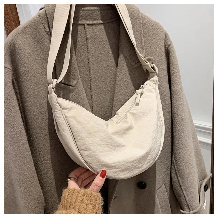 Casual Nylon Hobos Crossbody Bag for Women Designer Shoulder Bags Large Capacity Tote Lady Travel Shopper Bag Female Purses