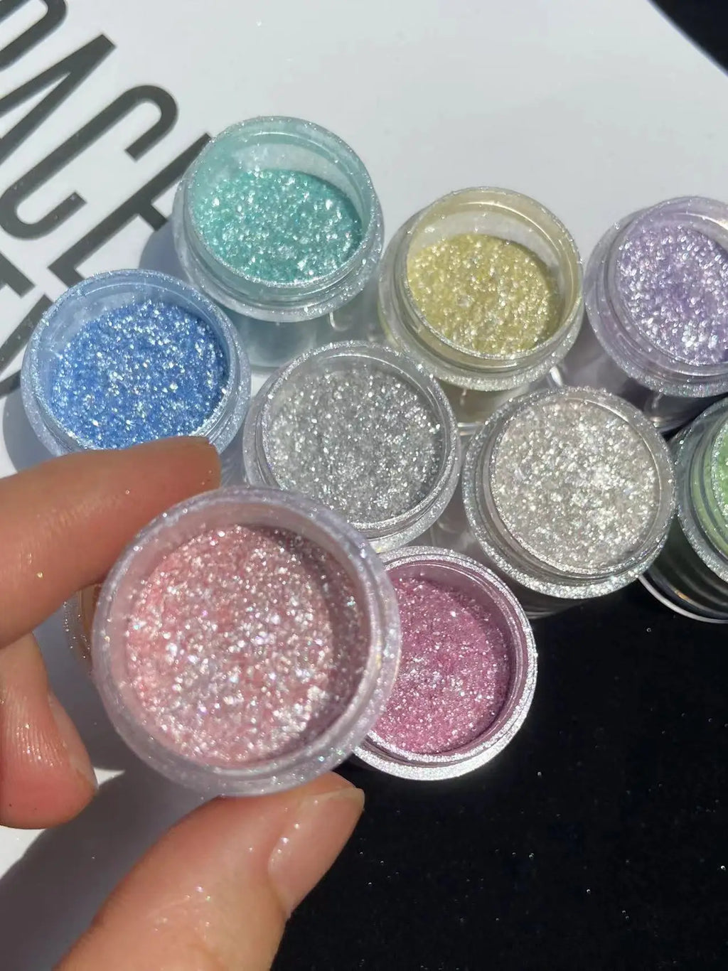 Net-5g Polarized Opal Powder Aurora Neon Nail Glitter Sequins Shiny " Shimmer Dust" Chrome Pigment for Manicure Rubbing on Nails