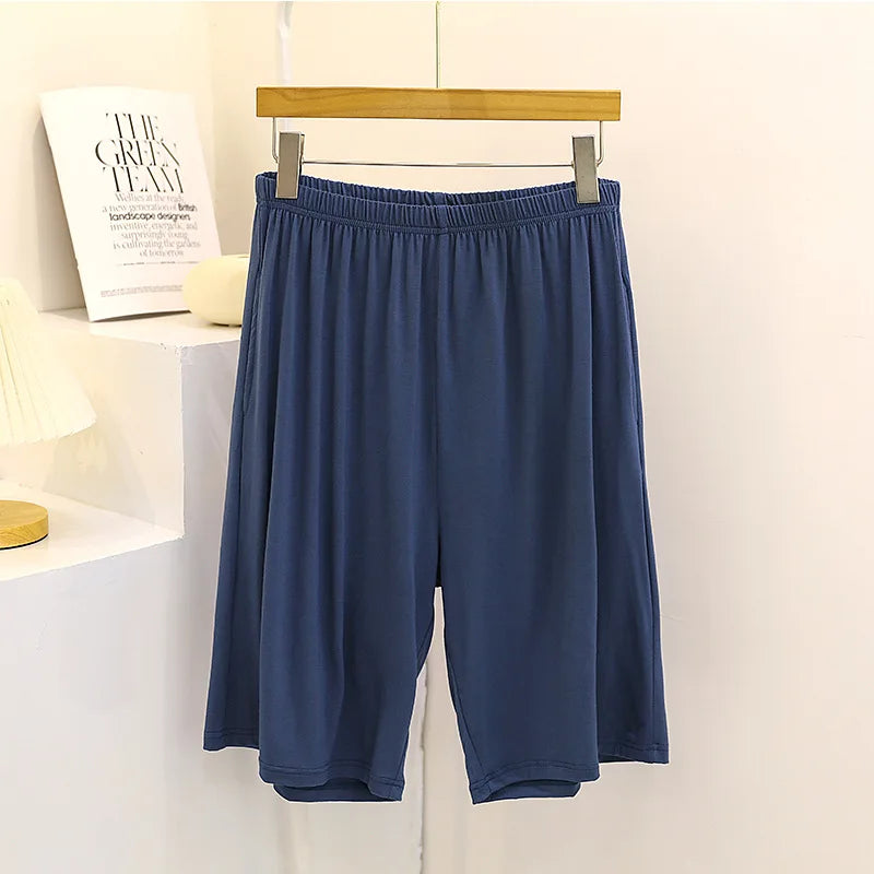 Fdfklak Women's Modal Pajama Pants - Knee Length Sleep Bottoms