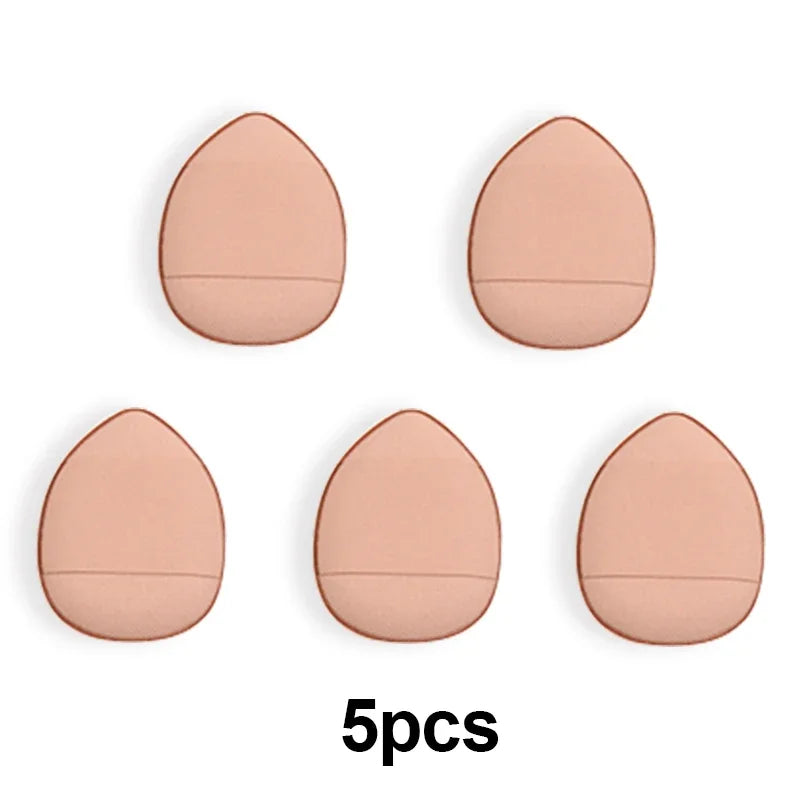 Mini Finger Puff Foundation Sponge Set 5Pcs For Flawless Face Makeup Air Cushion Concealer Tools For Beginners