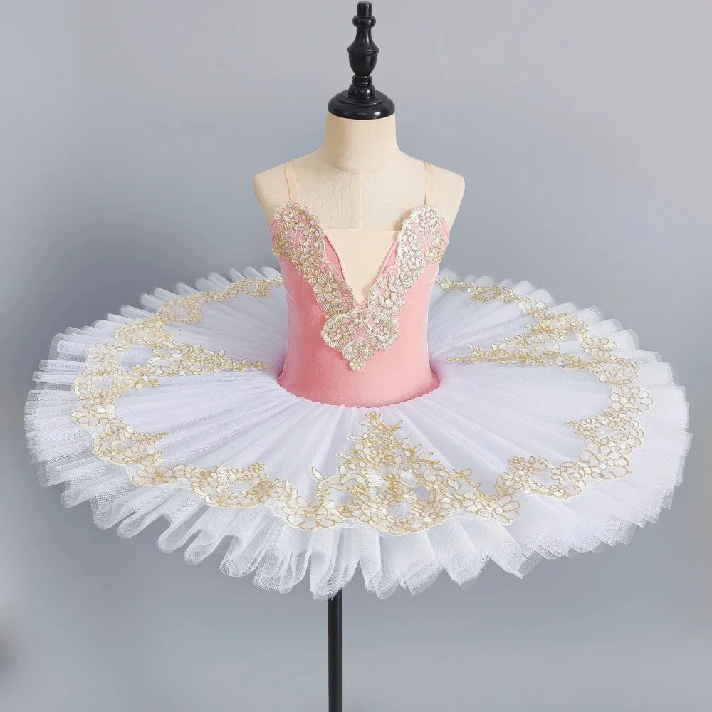 Princess Performance Fairy Tutu Kids Clothes Ballet Leotards for Girls Dress Stage Costumes Dance Wear Summer Children Clothing