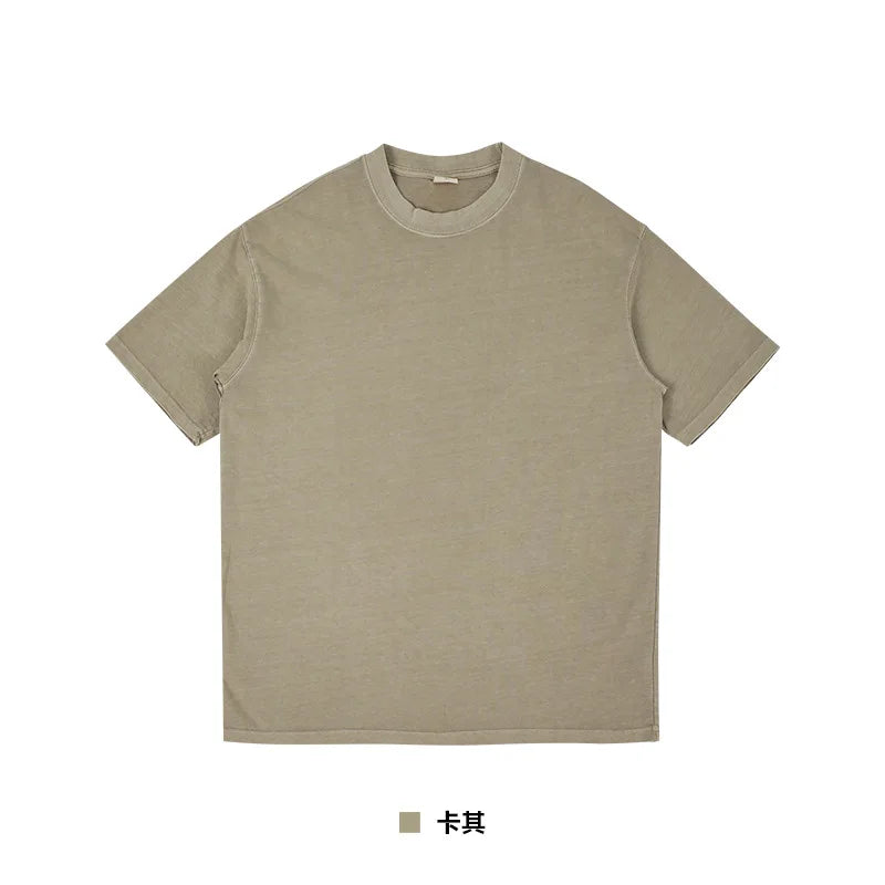 Oyao Men's Casual T-Shirt - Short Sleeve Cotton Blend, Moisture Wicking