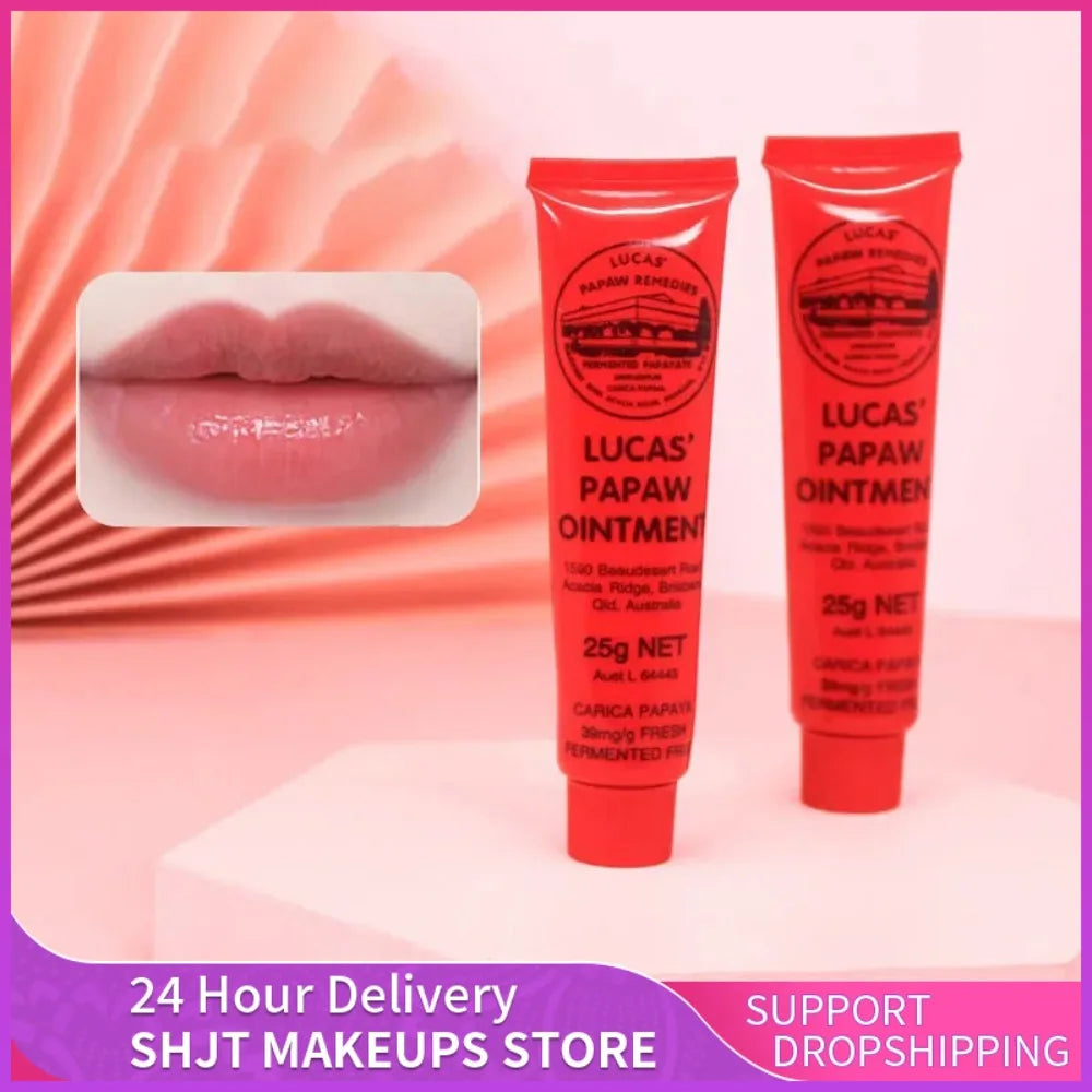 Face Care Lucas Papaw Ointment Balm Lipstick Moisturizing Anti Drying Multifunctional Hydrating Universal Cream Lip Balm Oil 25G