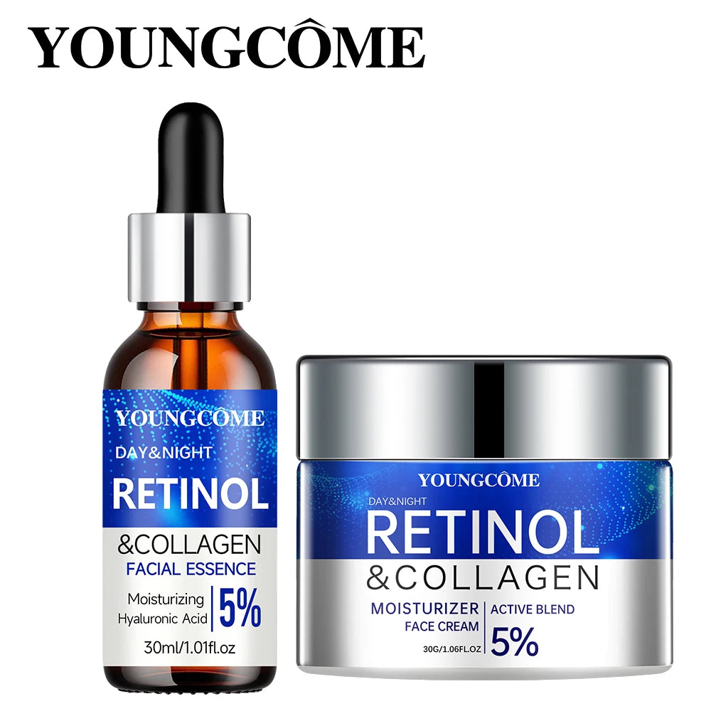YOUNGCOME Retinol Cream and Serum Set - Moisturizing Face Care