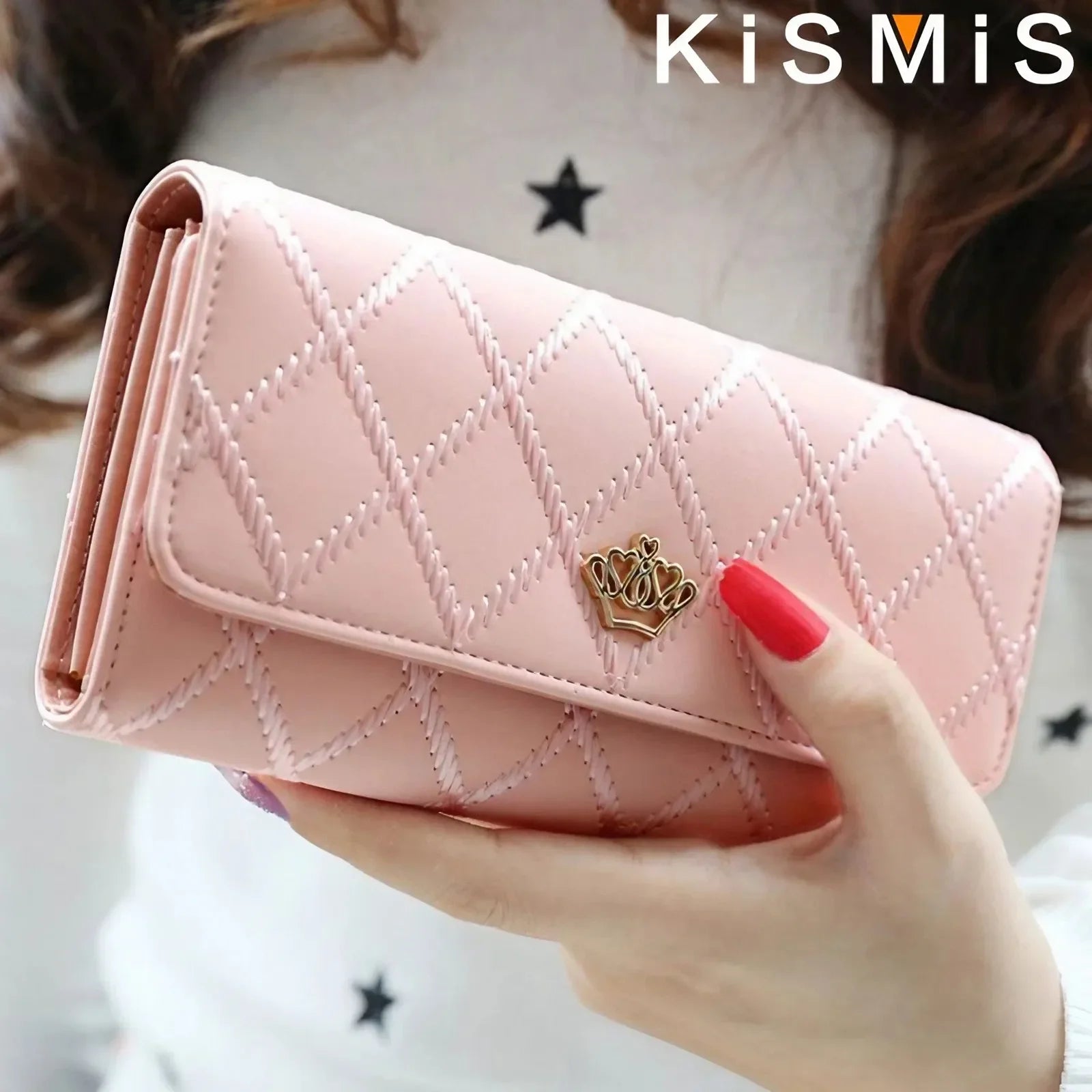 Womens Plaid PU Leather Wallet Long Wallet with Phone Bag Coin Pocket Card Holder Slim Purse