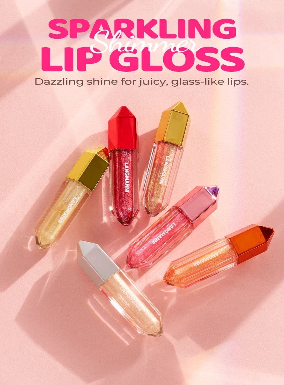 12Color Diamond Lip Glaze Pearl Sparkling Metallic Mirror Lip Gloss Moisturizing Gothic Black Rose Lipstick Halloween Lip Makeup
