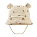 Muslin Baby Summer Hat Newborn Cap Cotton Baby Sun Hats For Girls Boys Infant Bucket Hat For Toddler Accessories 3-12M