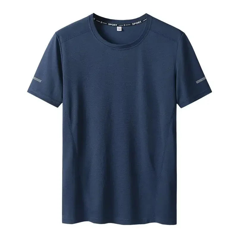 T-Shirt Big Size 9Xl For Men Quick Drying T-Shirt For Men Round Neck Plus Size Short Sleeve Oversized T Shirt