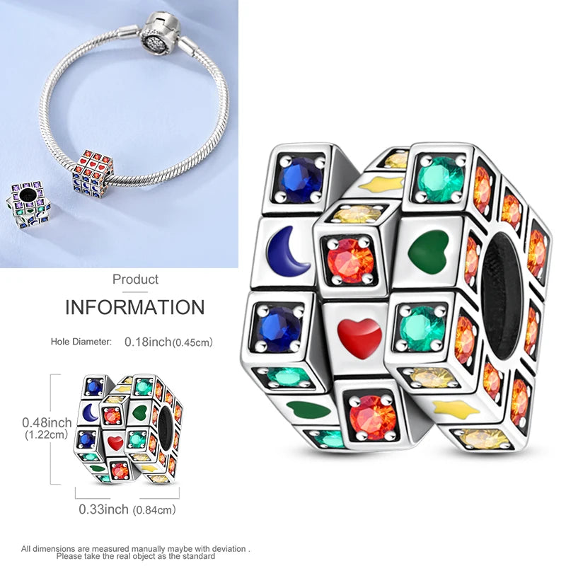 925 Sterling Silver Heart Infinity Charm Bead For Pandora Style Bracelets Gift For Her