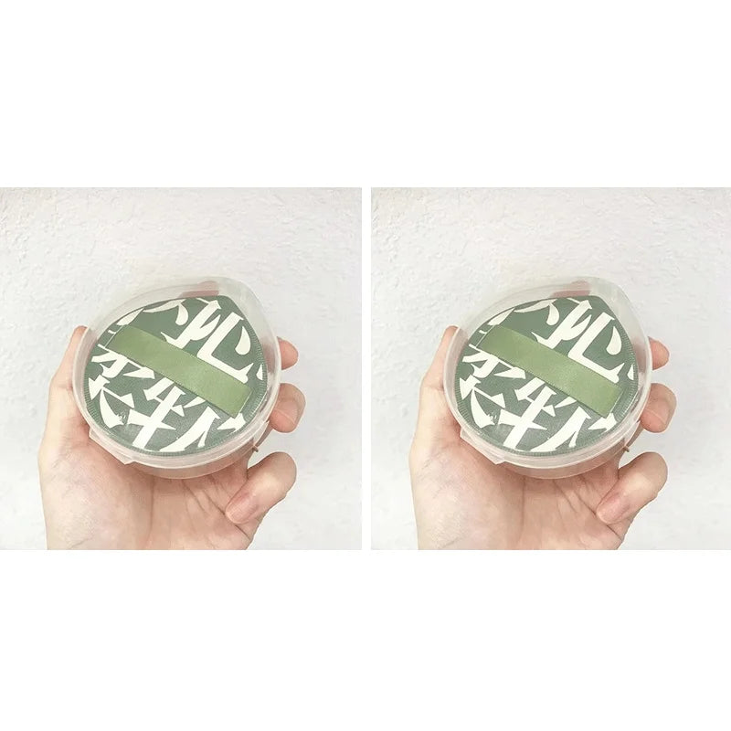 Air Cushion Cosmetic Puff Set with Storage Box - 6cm Soft Sponge