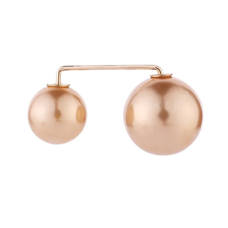 Detachable Metal Pins For Clothing Elegant Clip On Brooches For Women's Sweaters Cardigans Dresses
