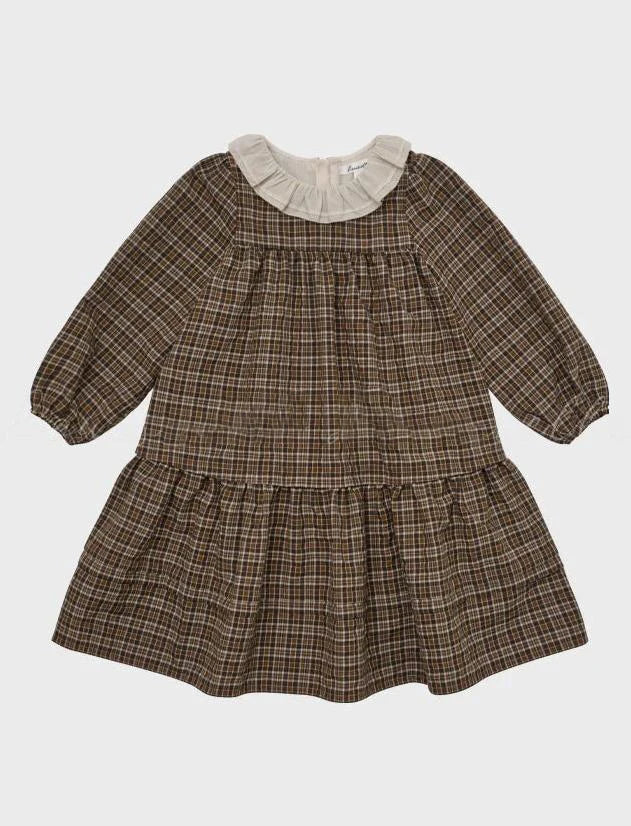 Kids Dress Aw25 Lou Girls Cute Warm Jacket Coat Outear Child Cotton Corduroy Princess Dresses