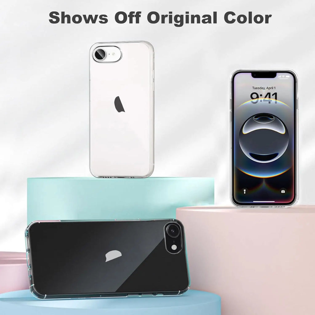 Case Clear For iPhone 16e 16 E 15 Pro Max 14 Plus 13 Mini 12 11 X XS XR SE 2022 2020 7 8 6S Transparent Phone Cover Accessories