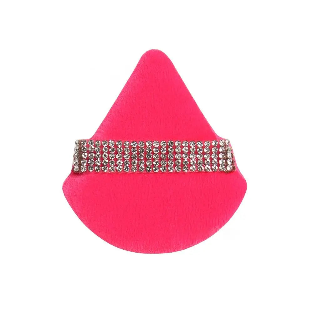 New Diamond Triangle Powder Puff Sponge Velvet Triangle Powder Puff Facial Beauty Soft Smooth Face Makeup Tool Makeup Sponge
