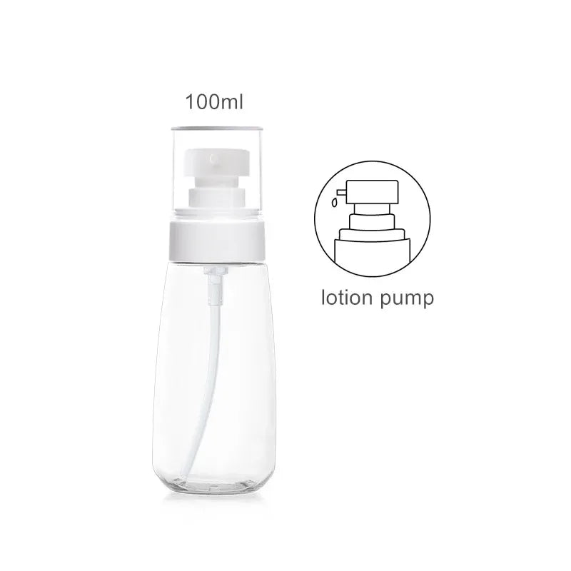 Upg Fine Mist Spray Bottle Set 30ml 60ml 100ml Refillable Travel Bottle With Lotion Pump