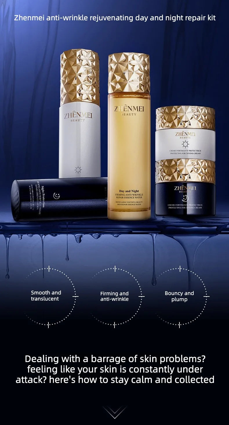 Polypeptide Moisturizing Anti-Wrinkle Set Reduces Fine Lines Repairs Skin Hydrates Brightens Anti-Aging Firming Skin care