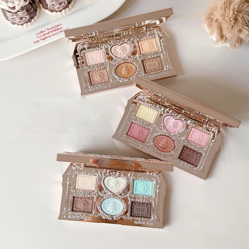 Flower Knows 2026 Bunny Garden Eyeshadow Palette Cute Rabbit Themed All-In-One Cosmetic Collection with Blush & Highlight
