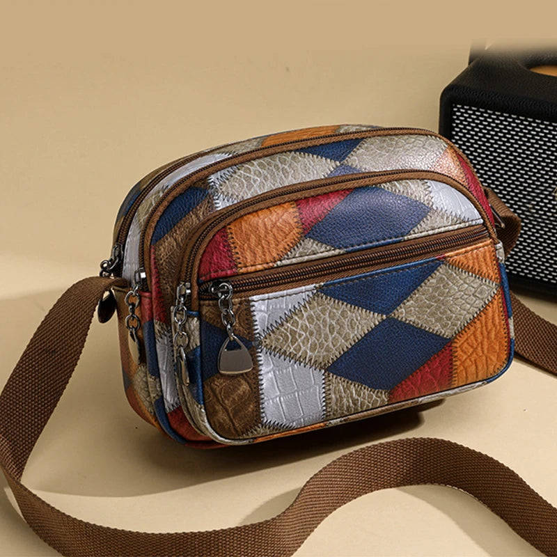 High Quality Solid Color PU Leather Shoulder Bag Old Money Crossbody Bags Women Large Capacity Ladies Handbags Female Tote Sac