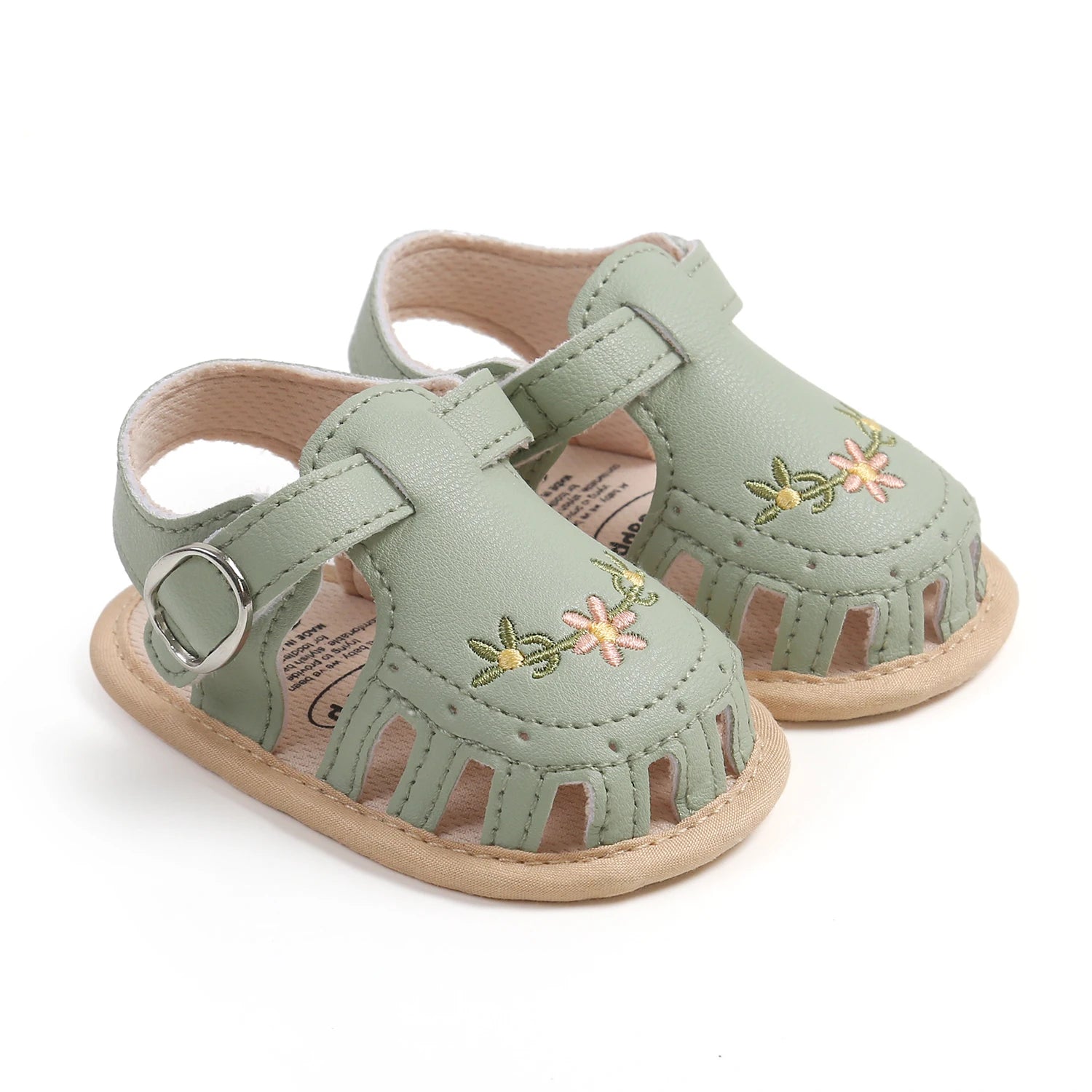 Leisure And Comfortable Baby Girl Sandals, Breathable And Lightweight Summer Floral Wrap Toe Sandals