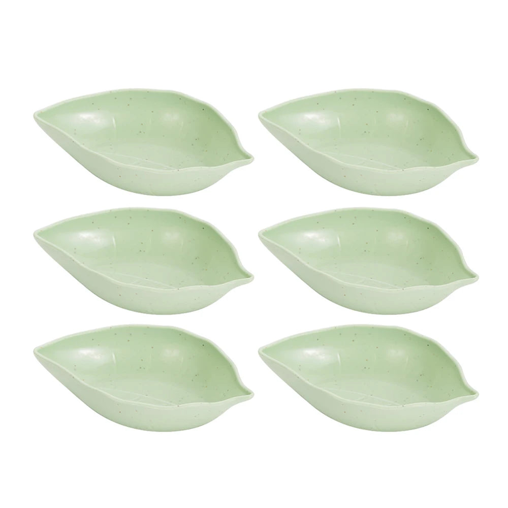 6PCS Wheat Straw Seasoning Dish Set - Small Dipping Snack Plates