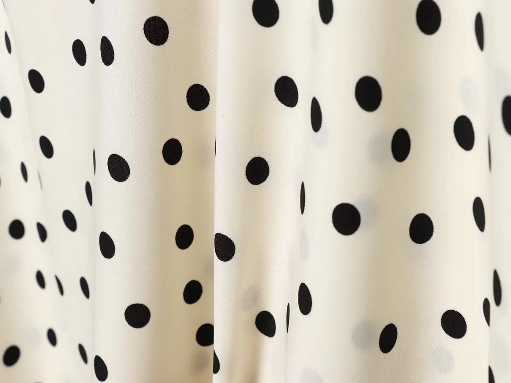 2026 Summer New Women's Fashion Sleeveless Waist-Slimming Polka Dot Print Vest Dress Vacation Style Camisole Mid-Length Dress