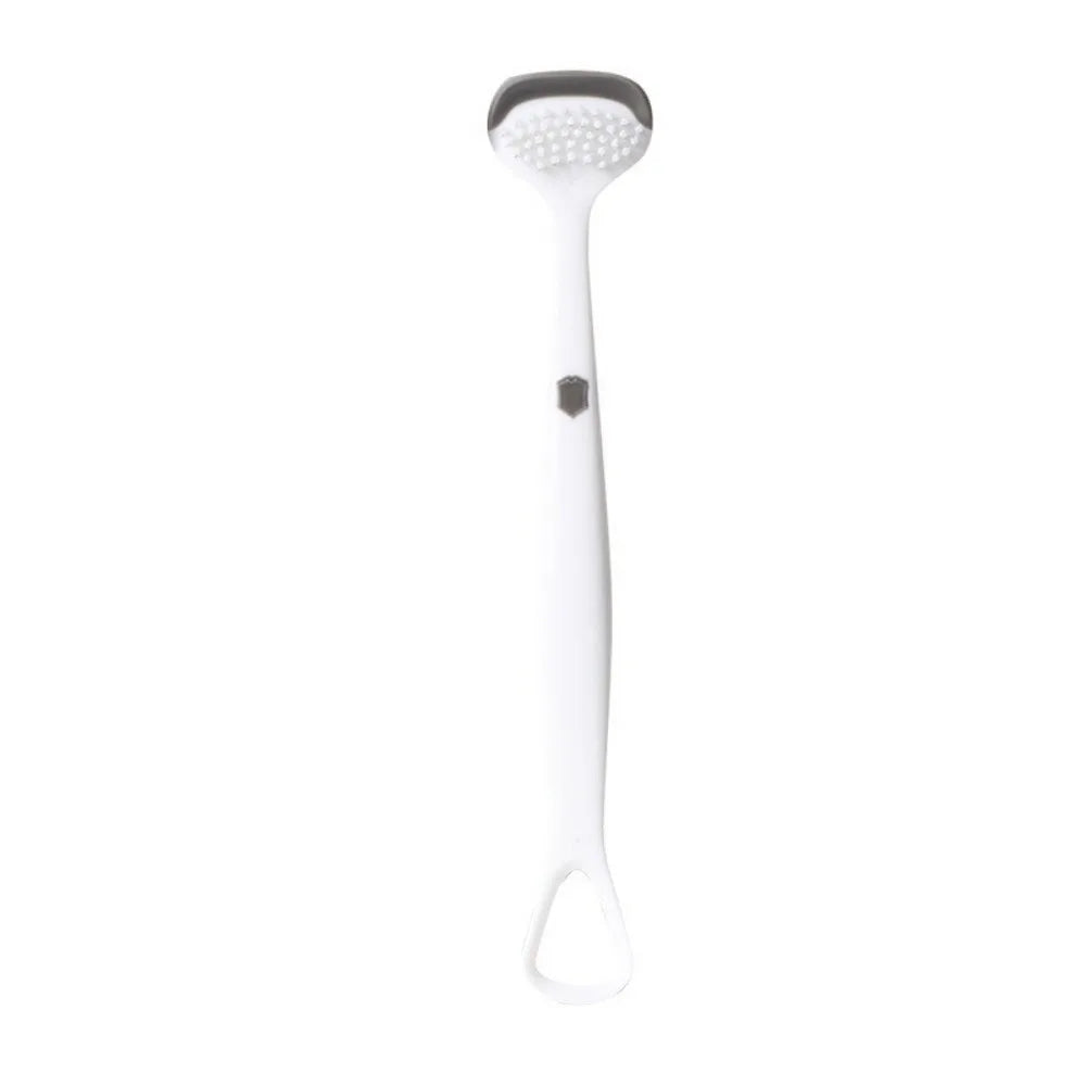 Triple Effect Tongue Scraper Silicone Brush Oral Cleaning Brush Fresh Breath Reusable Tongue Scraping Brush Halitosis Clean