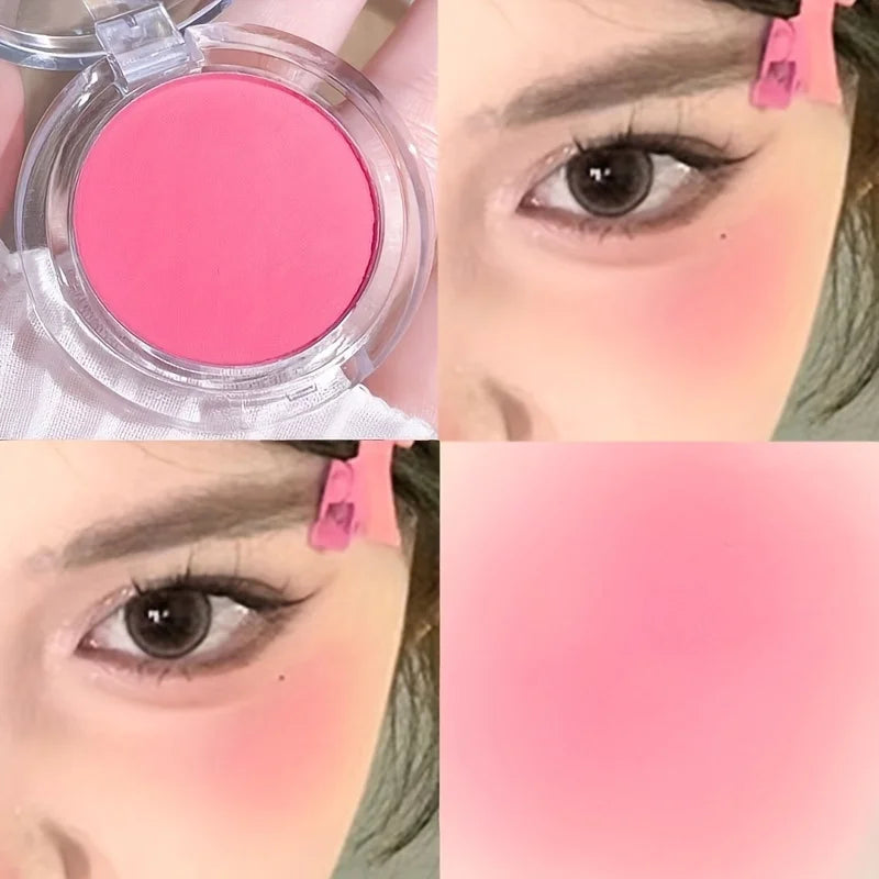 Face Blush Palette Waterproof Matte Contouring For Women Brightening Cheek Tint Radiance