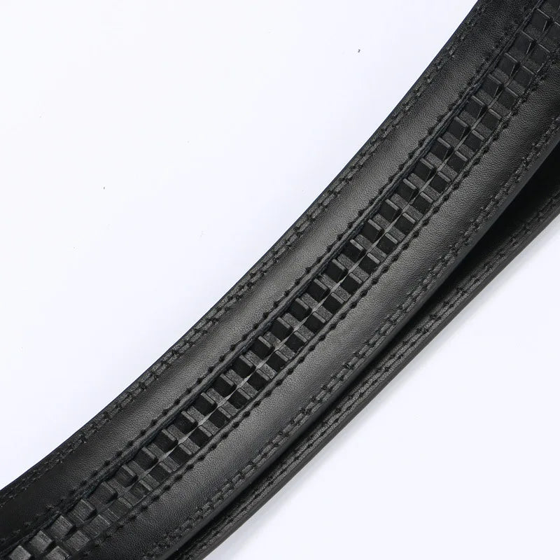Men's automatic buckle belts No Buckle Belt Brand Belt Men High Quality Male Genuine Strap Jeans Belt 3.5cm belts