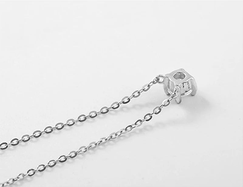 Hot 925 Sterling Silver 14k Gold Plated Necklace Versatile Sparkling Zircon Choker Clavicle Chain for Women Wedding Jewelry