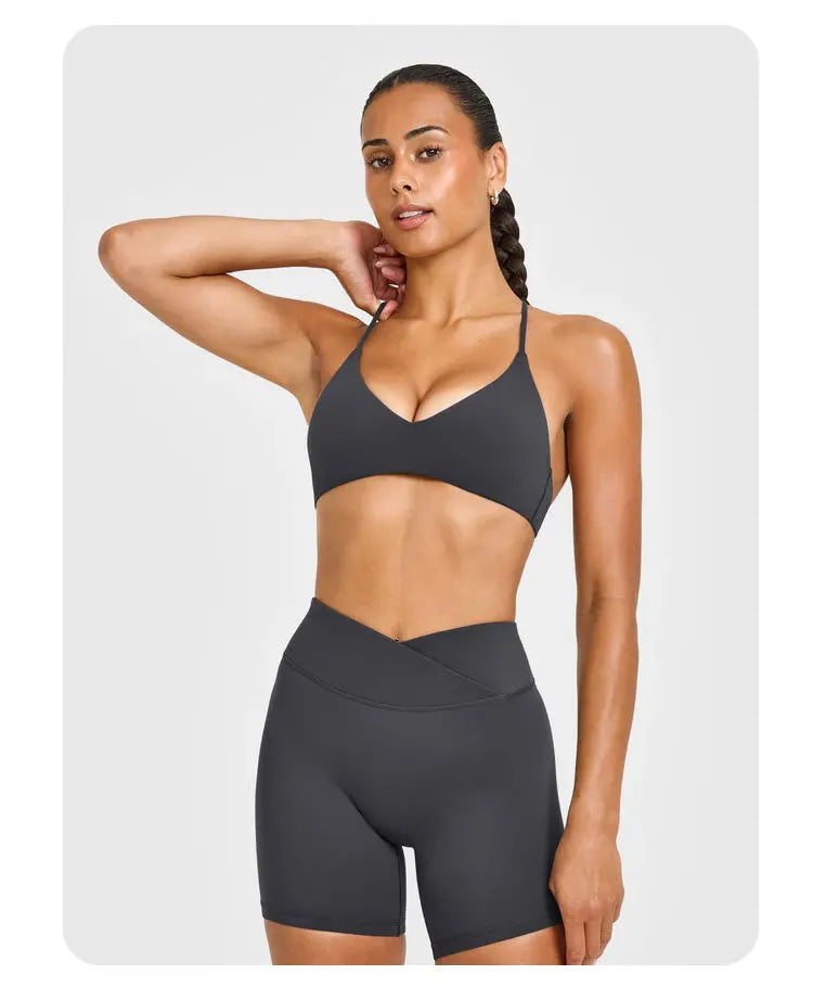 Sexy Fitness Yoga Bras Race Back Sports Bras Nylon Top Women Bra Breathable Underwear for Women Gym Yoga Bras Solid Color