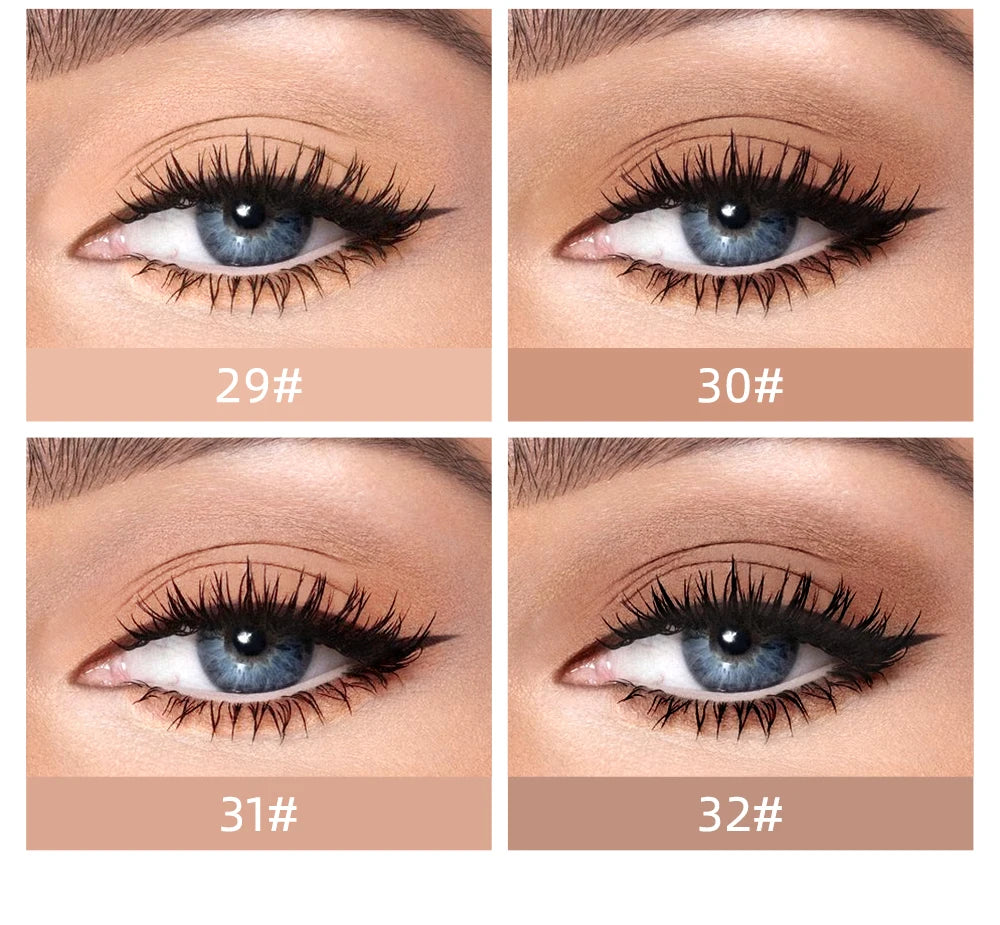 QIBEST 8 Colors Matte Liquid Eyeshadow Set Waterproof Long Lasting Eye Shadow Nude Brown Eye Pigment Makeup For Women Contouring