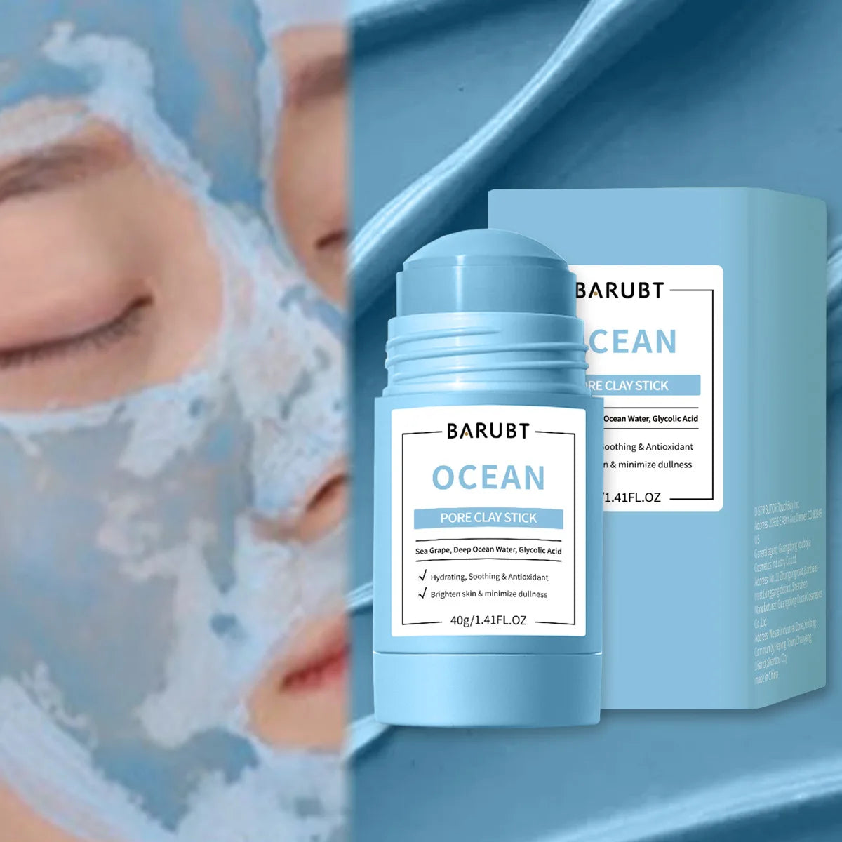 Remove Blackhead Acne Mugwort Solid Mask Cleans Pores Stick Facial Blemish Black Dots Shrink Pores Korean Skin Care Products