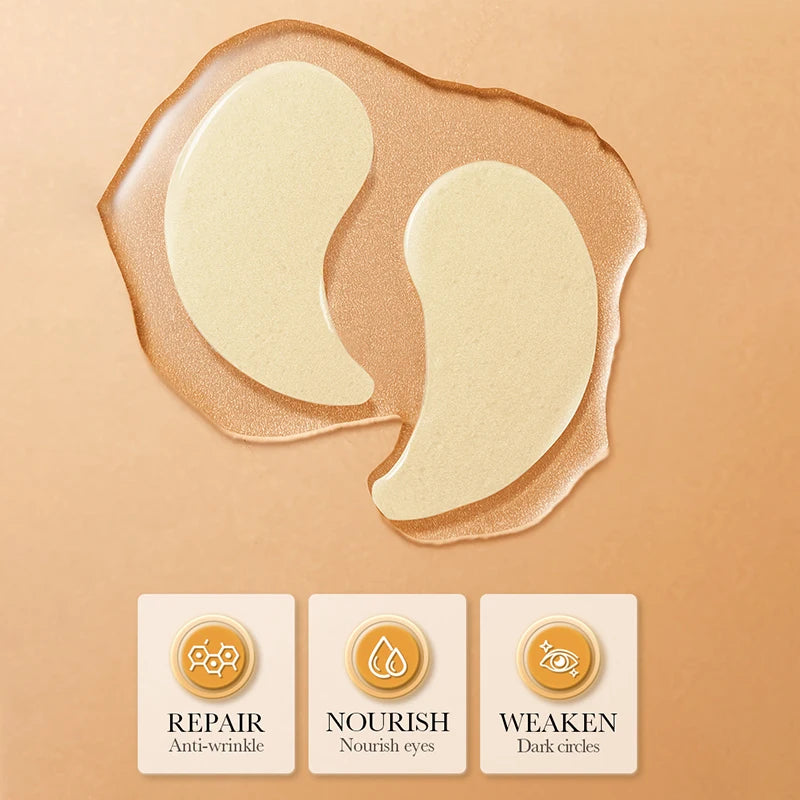 60pcs SADOER Crystal Collagen Eye Mask Anti Dark Circles Removal Eyes Bags Moisturizing Eyes Patches Eye Gel Masks Skin Care