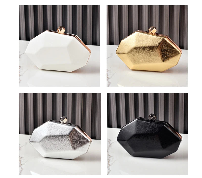 Women's Summer Bag 2026 Gold Irregular Small Hand Bag High Quality Premium Luxury Brand Handbags Evening Wedding Cross Clutch