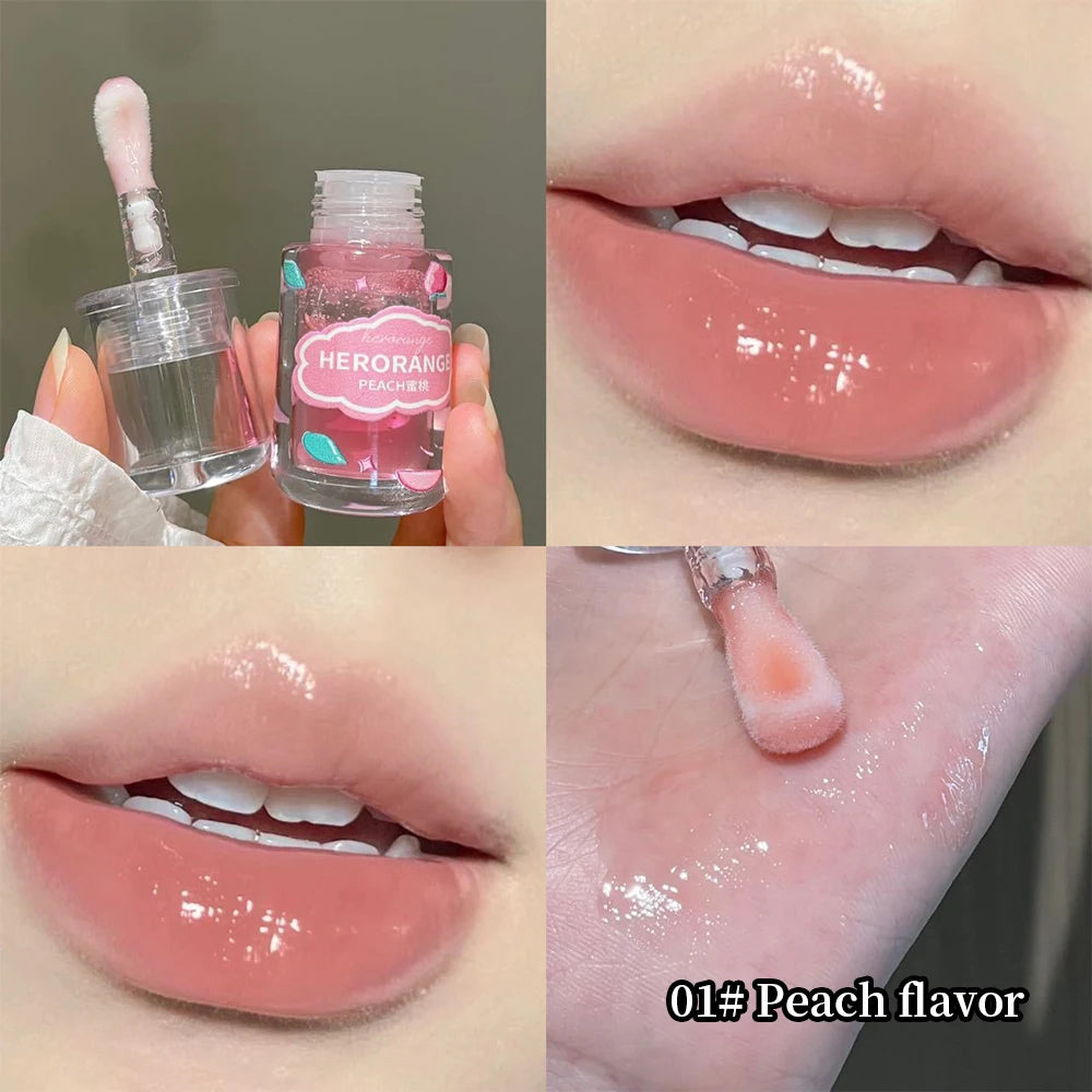 HERORANGE Fruit Flavored Moisturizing Lip Oil Lip Gloss