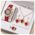 Watches Sets Gifts For Women'S Crystal Bling Wristwatch Jewelry Kit For Mom Wife Girlfriend