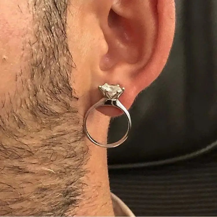 Luxury Yet Stylish Jewelry With A Design Sense Ring And Earrings A Dual-Purpose Jewelry That Can Be Used As Earrings Or Rings