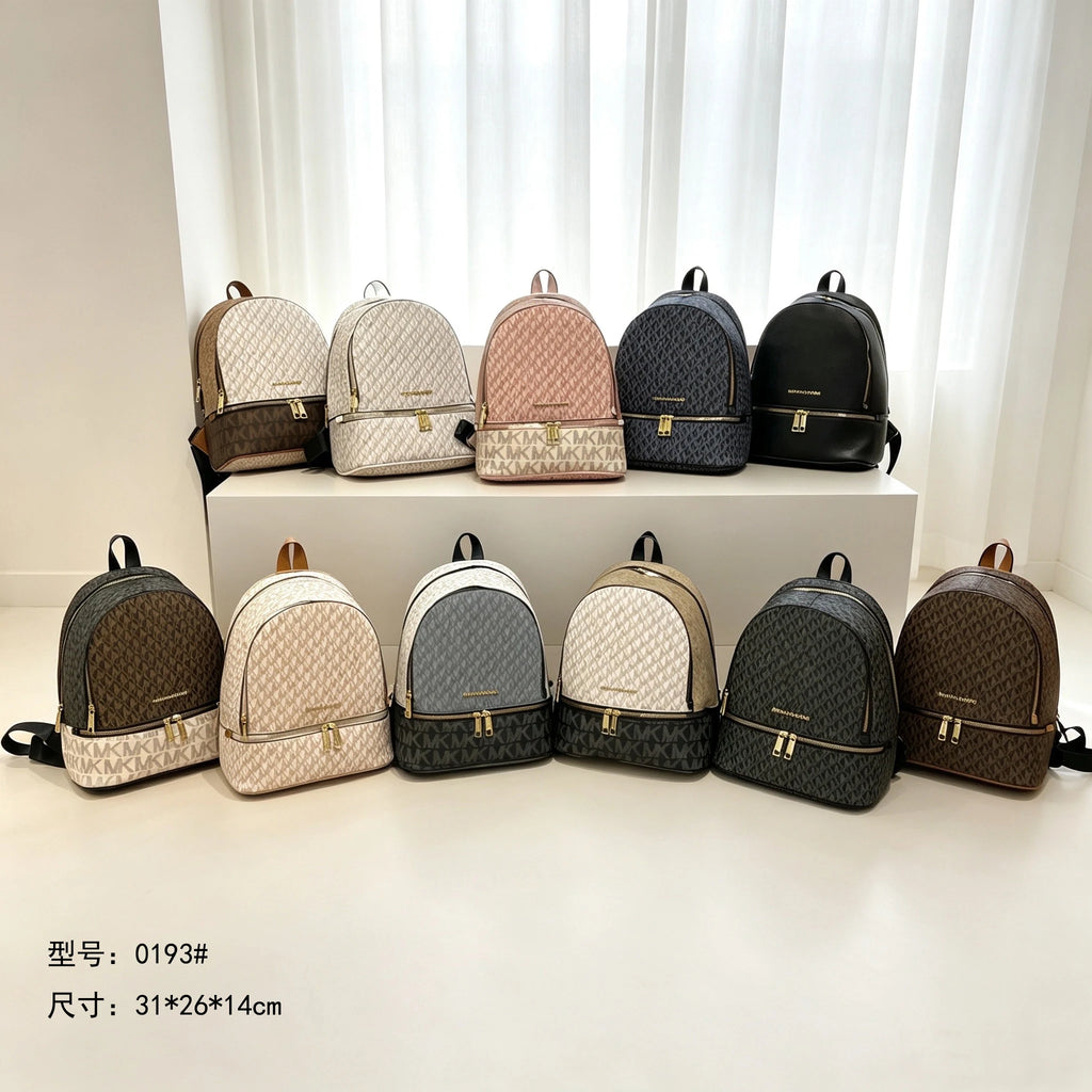 Brand new design Michael Kors Young Chamber women's backpack, a classic, stylish, versatile shoulder bag