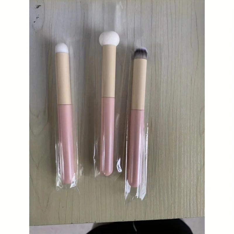 3Pcs Soft Mushroom Sponge Head Makeup Brushes,Concealer Brush Lipstick Lip Powder Puff ,Foundation Contour Cosmetic Tools