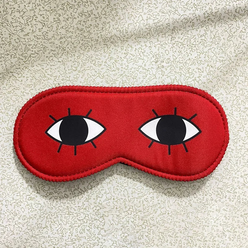 Cartoon Pattern Sleeping Mask - Blockout Eye Blindfold