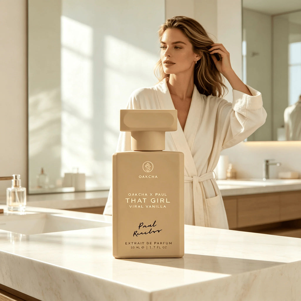 OAKCHA That Girl Viral Vanilla Designer Dupe Women Perfume Viral Warm Creamy Vanilla Sweet Scent 50ml Portable Matte Khaki Bottle Long Wear Feminine Neutral Fragrance Affordable Daily Perfume