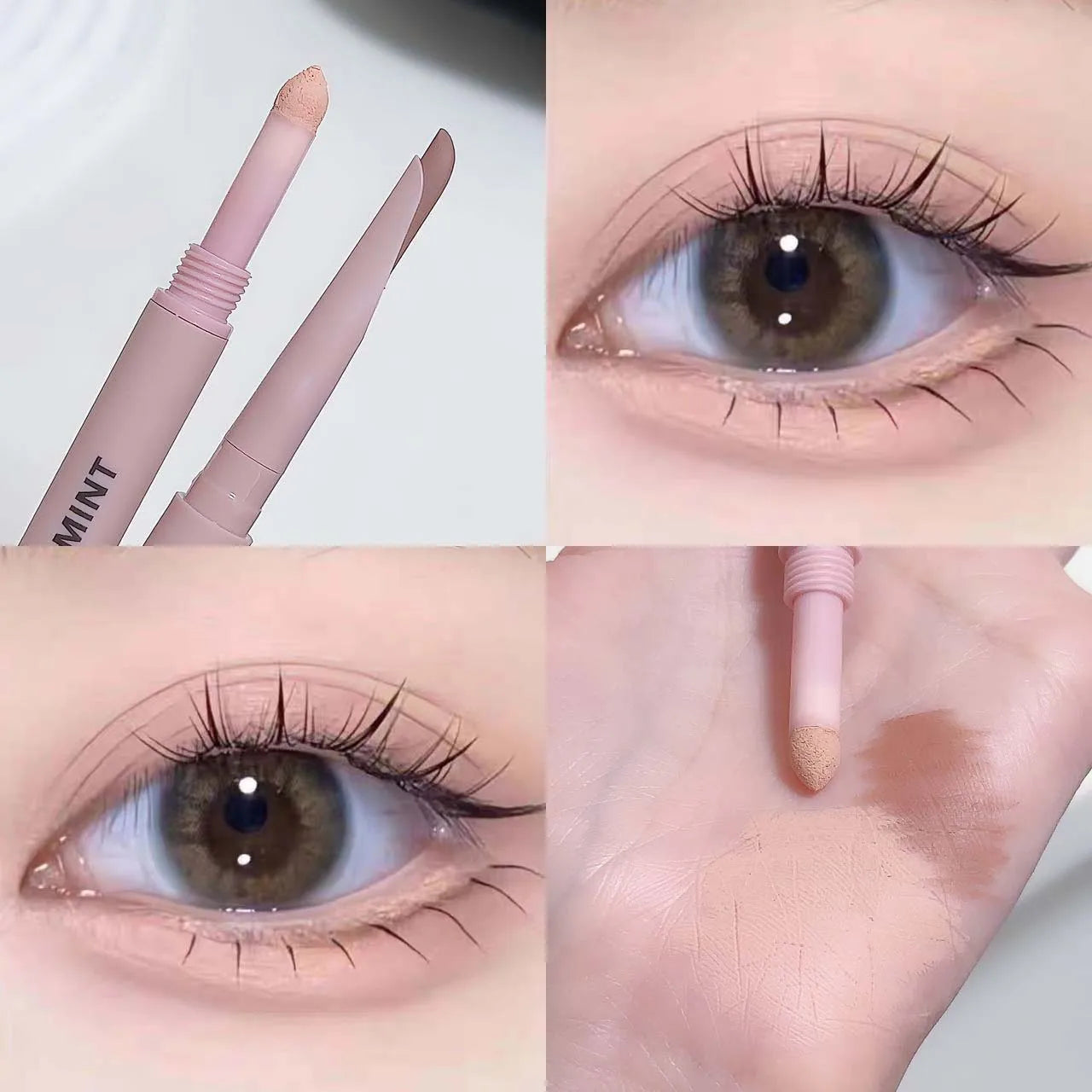 Double Headed Sickle Eyeliner Lying Silkworm Pen Waterproof Natural Glitter Eyeshadow Lying Silkworm Eyes Contour Shadow Make Up
