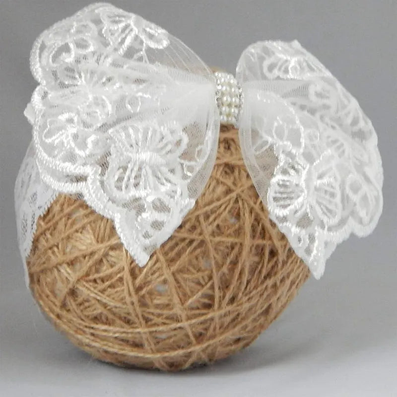 White Lace Bow Baby Headbands for Girl Cute Bowknot Hair Band Elastic Infant Turban Newborn Headwear Baby Hair Accessories 머리띠