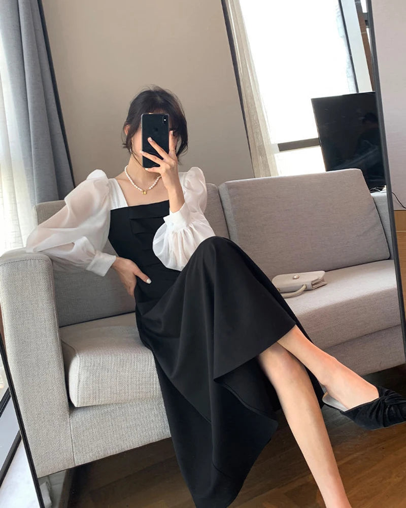 Women's Elegant Chiffon A-Line Dress