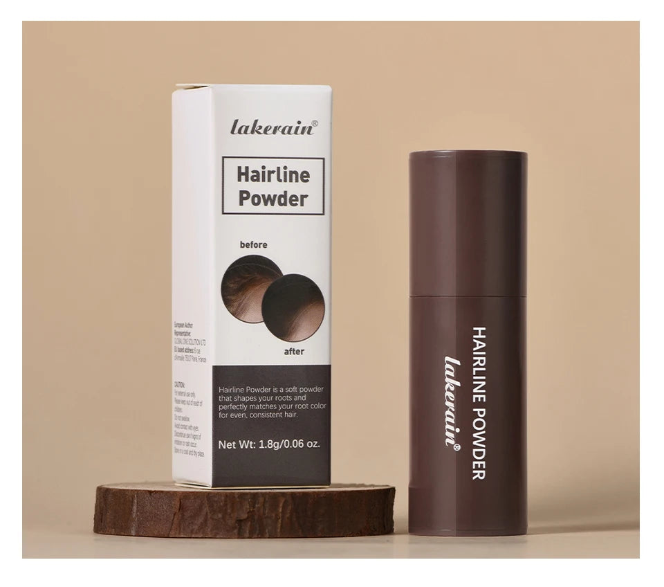 Hairline Shadow Powder Waterproof Sweat-proof Hairline Root Cover Up Filling Hair Natural Black Brown Eyebrows Contour Stick