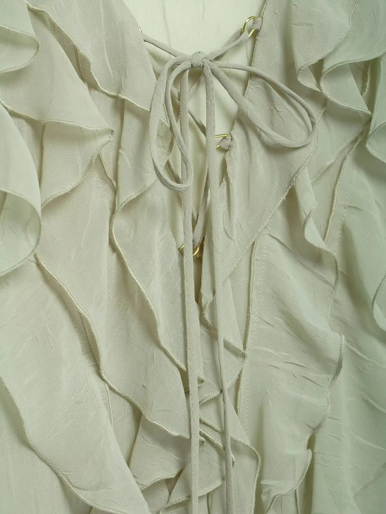 Lace Bandage Smock Blouse