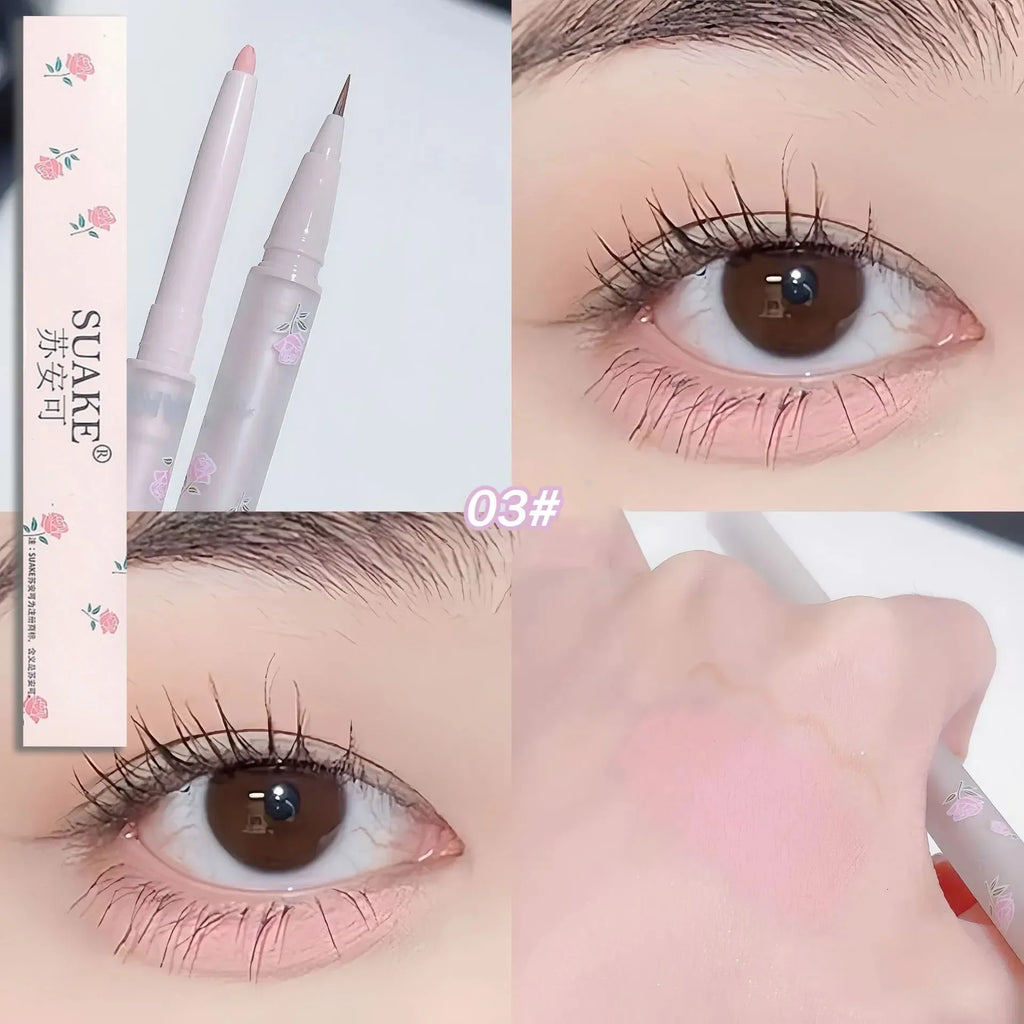 Pearlescent Lying Silkworm Pen Fine Liquid Eyeliner Matte Brighten Highlight Outline Lower Eyelid Gel Pencil Natural Eye Makeup
