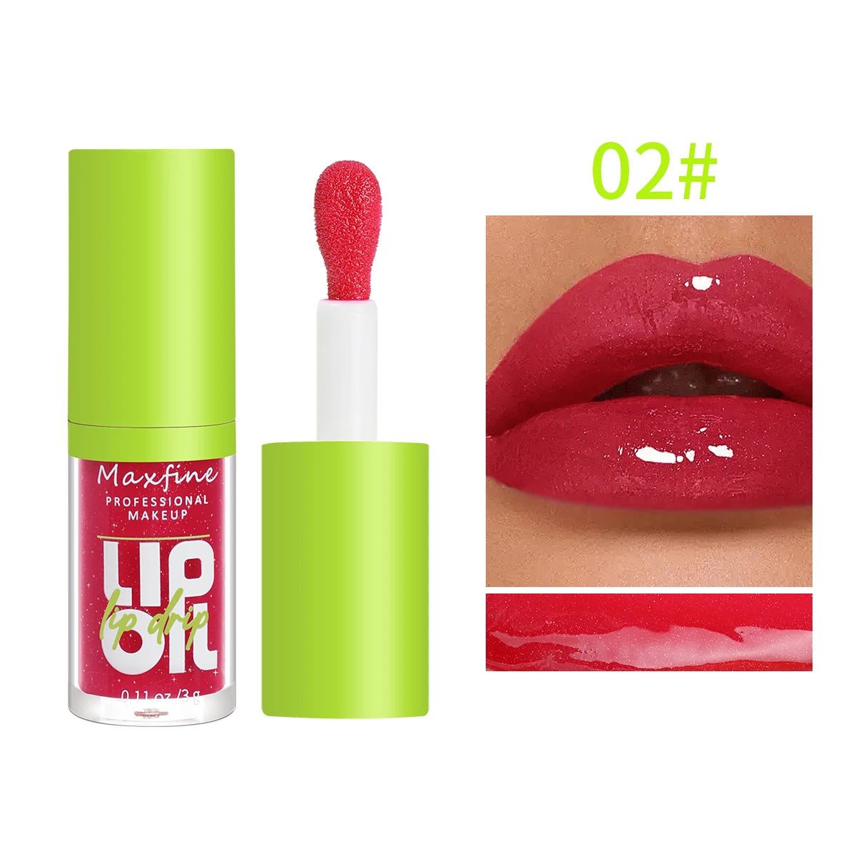 MAXFINE Moisturizing Lip Gloss - Luminous Transparent Lip Oil 3g